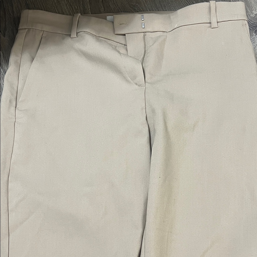 H&M Cream Straight Leg Pants